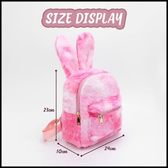 Cute Bunny Backpack Plush Shoulder Bag Satchel Kawaii Y2K Fashion